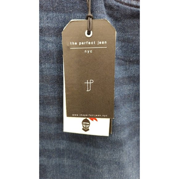 NWT The Perfect Jean NYC Slim Fit Dark Knight Blue Jeans Size 44 X 30 Stretch - Picture 8 of 13